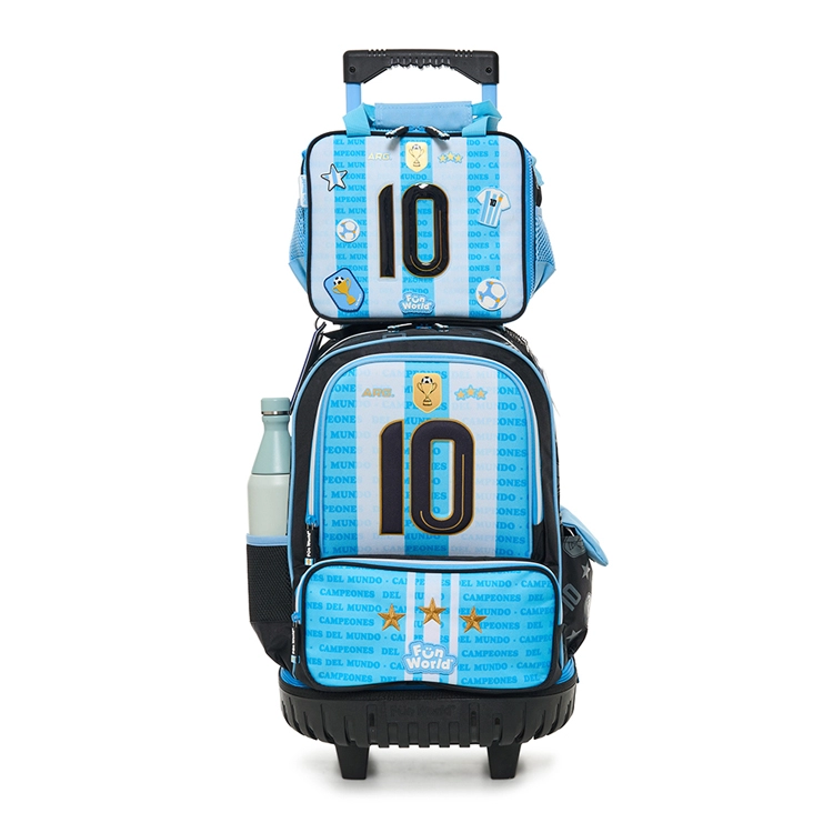 Mochila Escolar FW 2026 Fun World Campeones 18" con Carro Art.202173